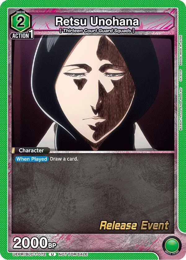 Retsu Unohana (072) card front