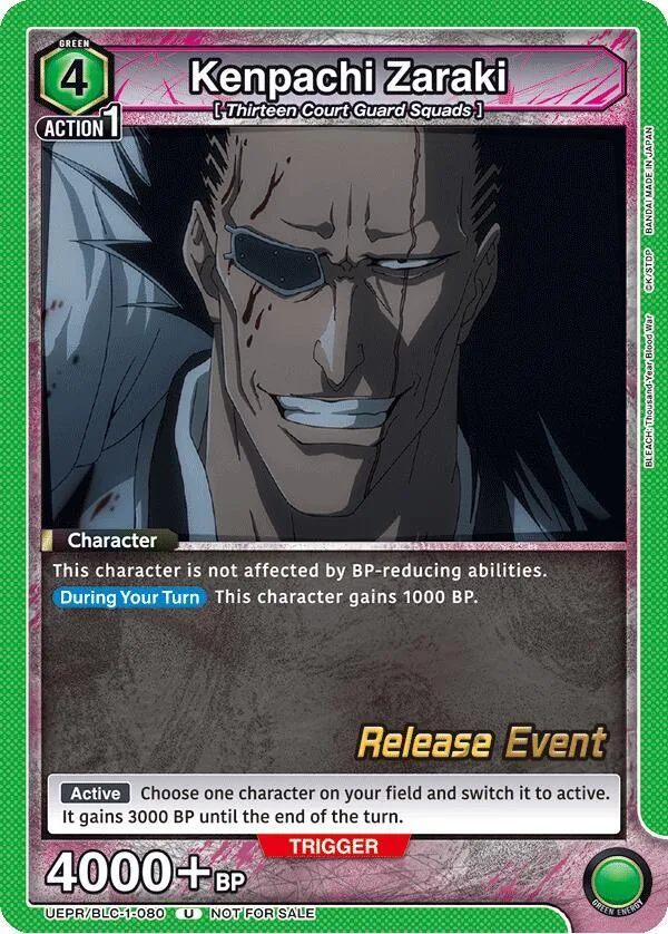 Kenpachi Zaraki (080) card front