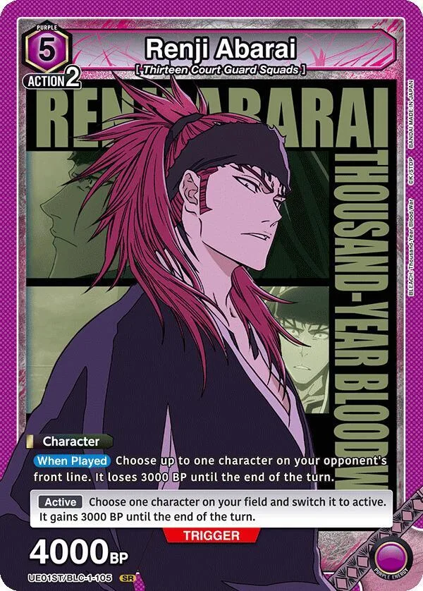 Renji Abarai (105) card front