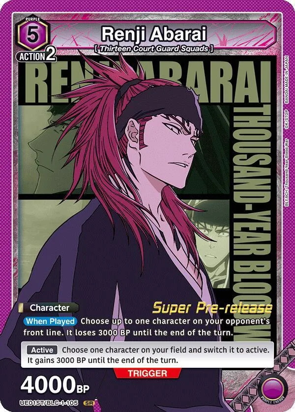 Renji Abarai (105) card front