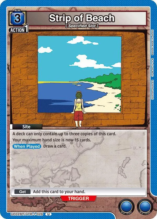 Strip of Beach card front
