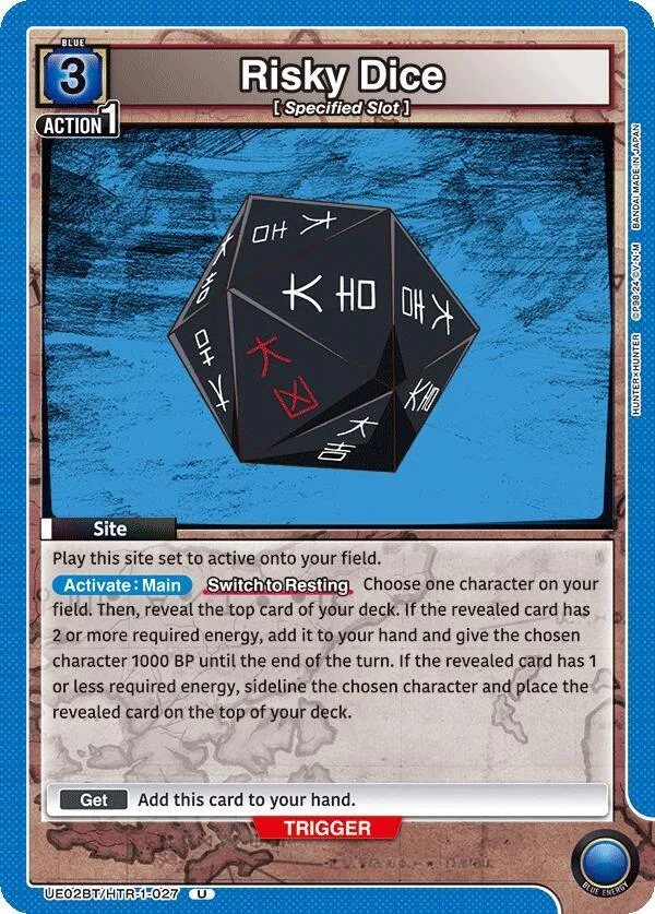 Risky Dice (027) card front