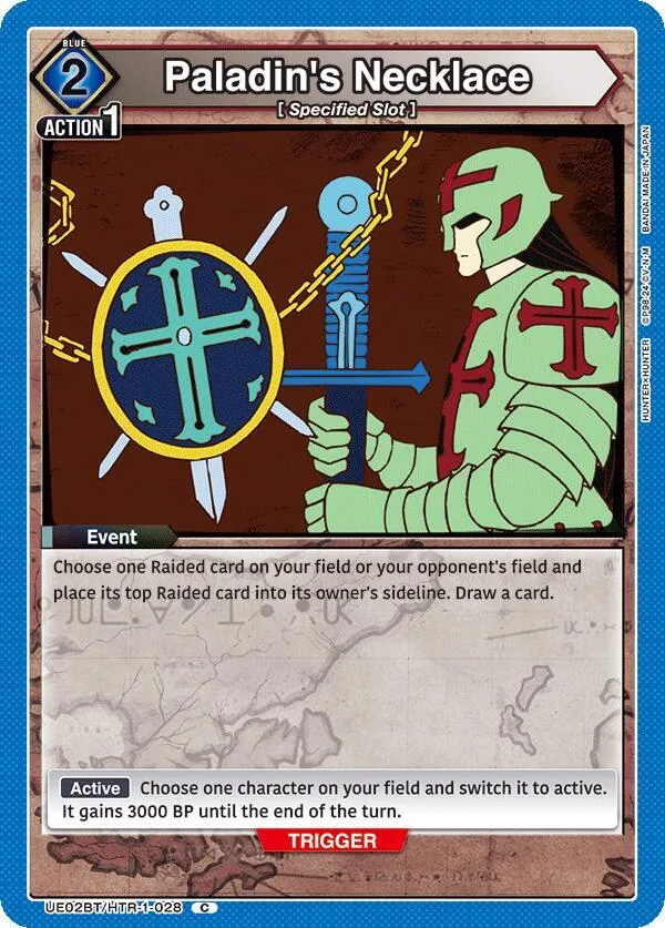 Paladin's Necklace card front