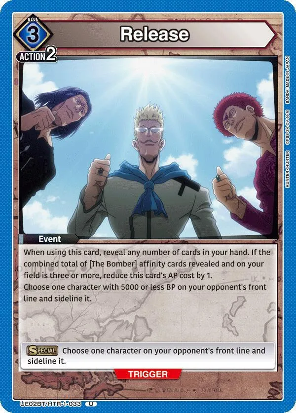 Release card front