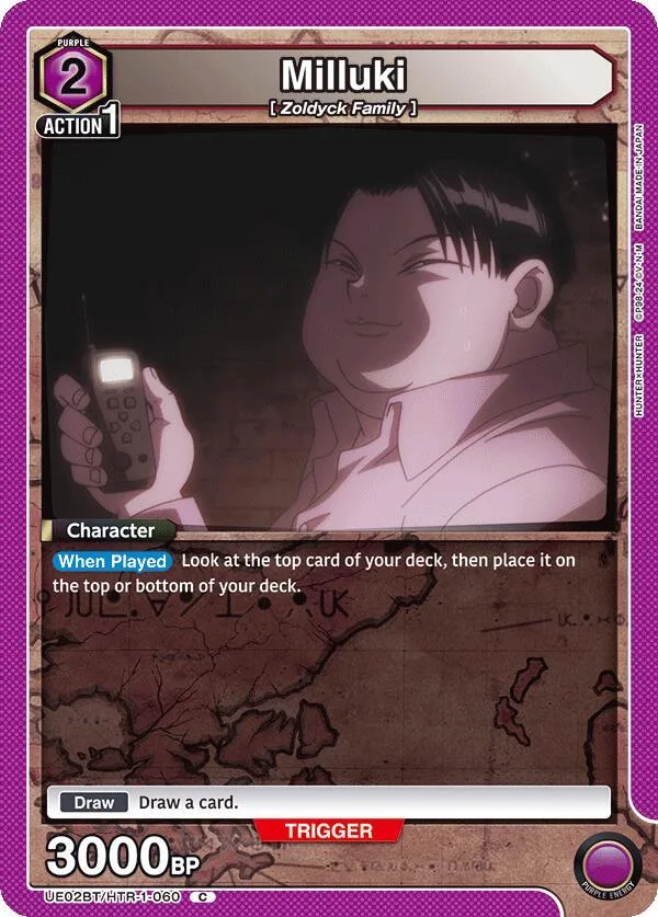Milluki card front