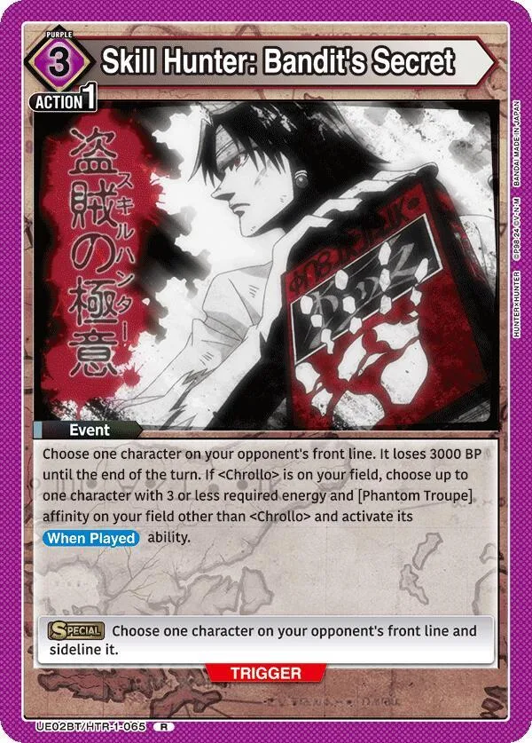 Skill Hunter: Bandit's Secret card front