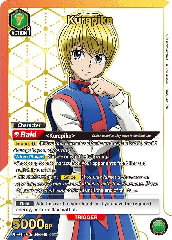 Kurapika (074) (SR*) card front