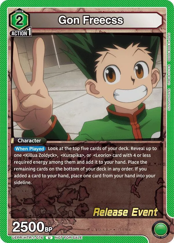 Gon Freecss (076) card front