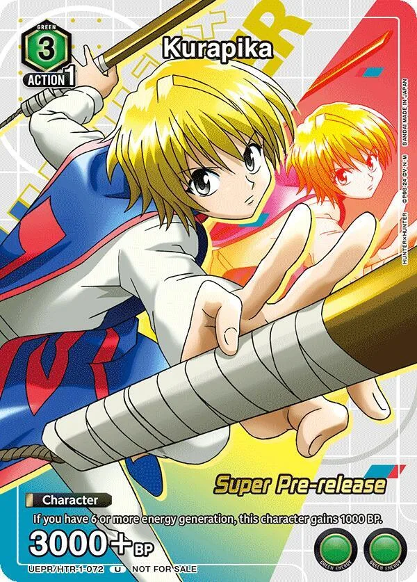 Kurapika (Super Pre-Release Event Participation) card front