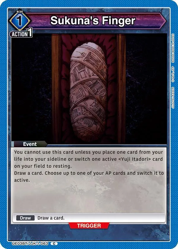 Sukuna's Finger card front