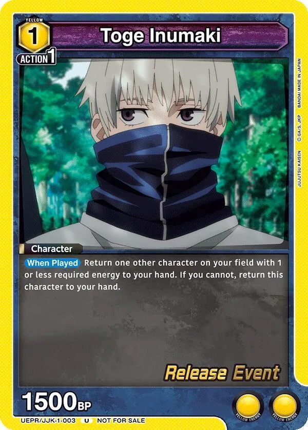 Toge Inumaki (003) card front
