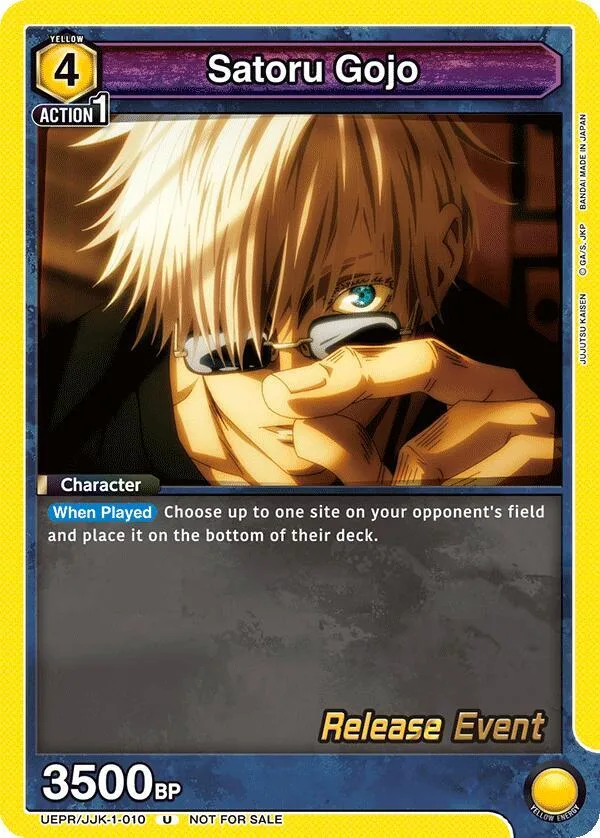 Satoru Gojo (010) card front