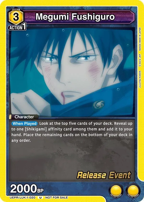 Megumi Fushiguro (020) card front