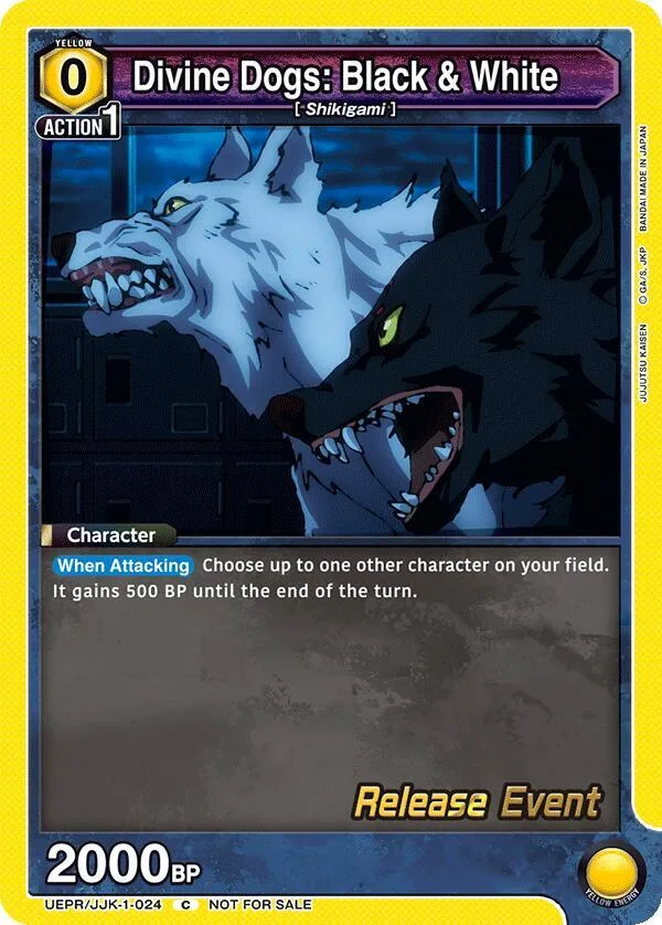 Divine Dogs: Black & White card front