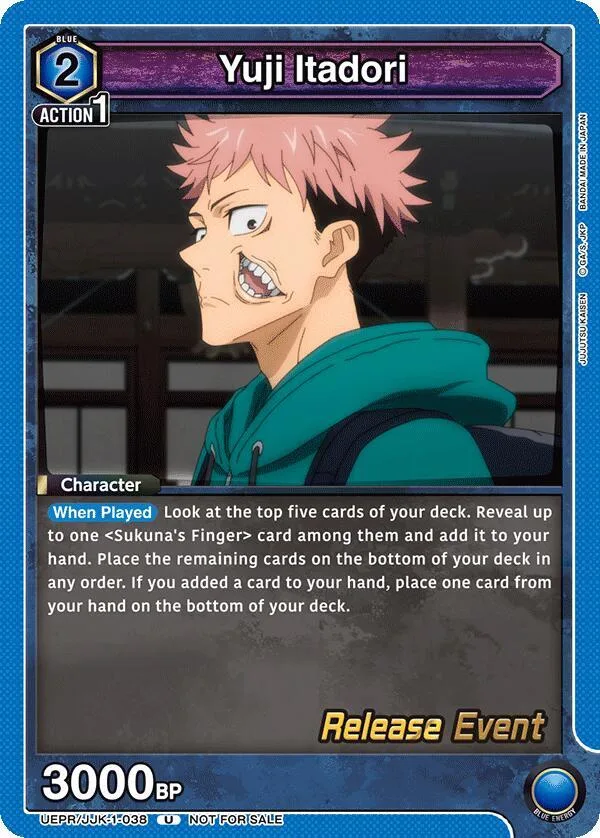 Yuji Itadori (038) card front