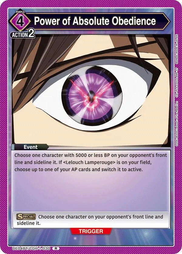 Power of Absolute Obedience card front