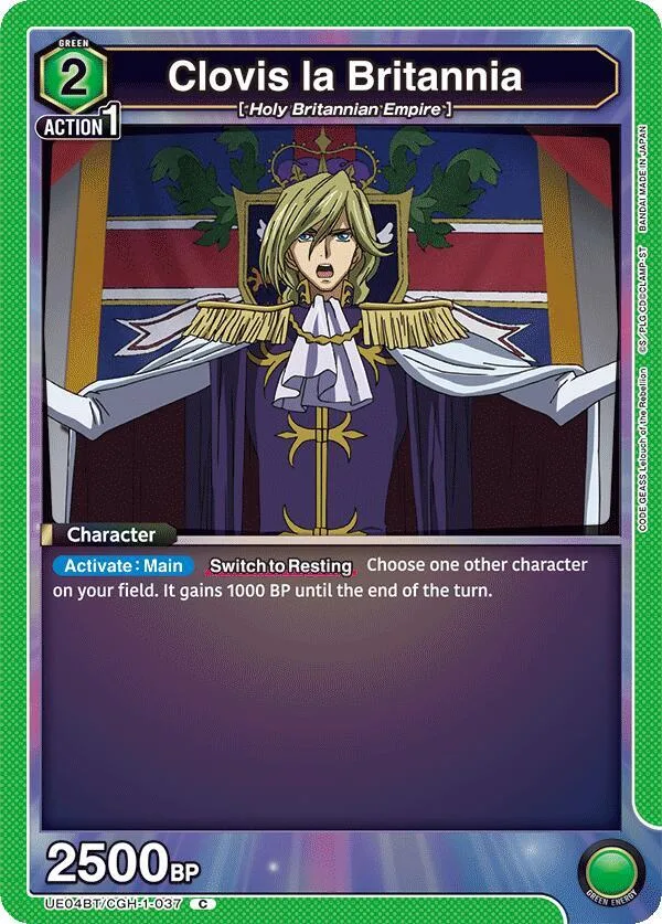 Clovis la Britannia card front