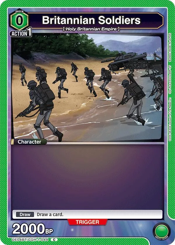 Britannian Soldiers card front