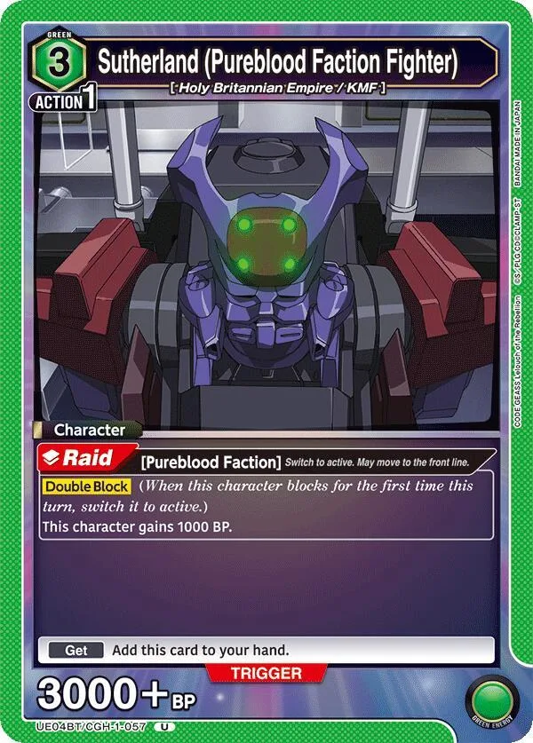 Sutherland (Pureblood Faction Fighter) card front
