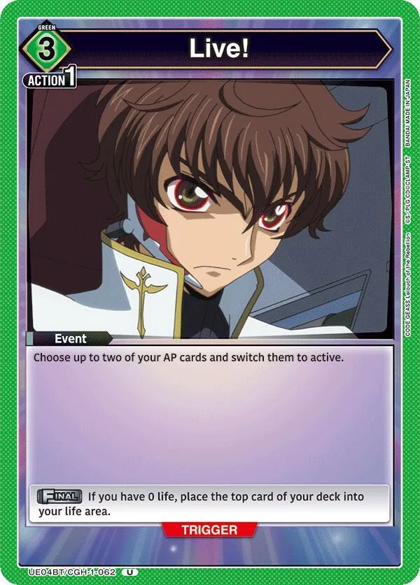 Live! card front