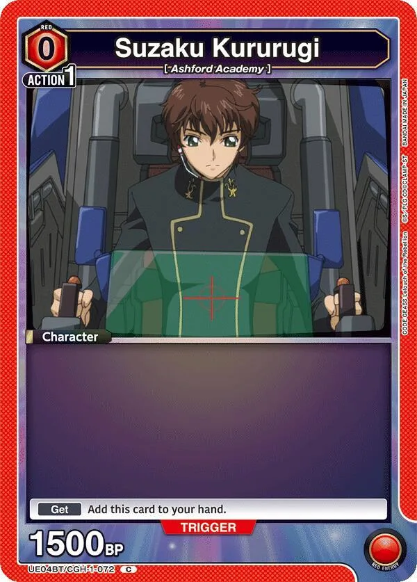 Suzaku Kururugi (072) card front
