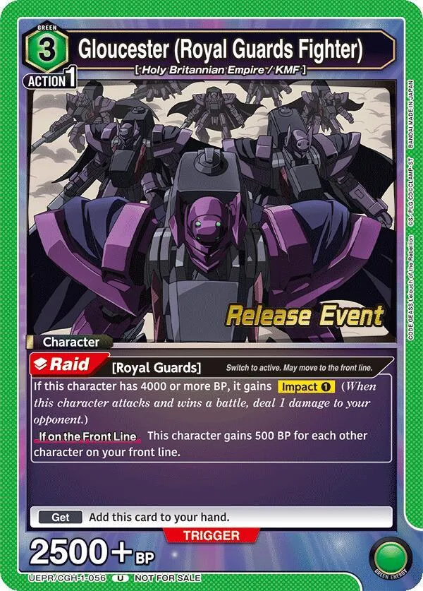 Gloucester (Royal Guards Fighter) card front
