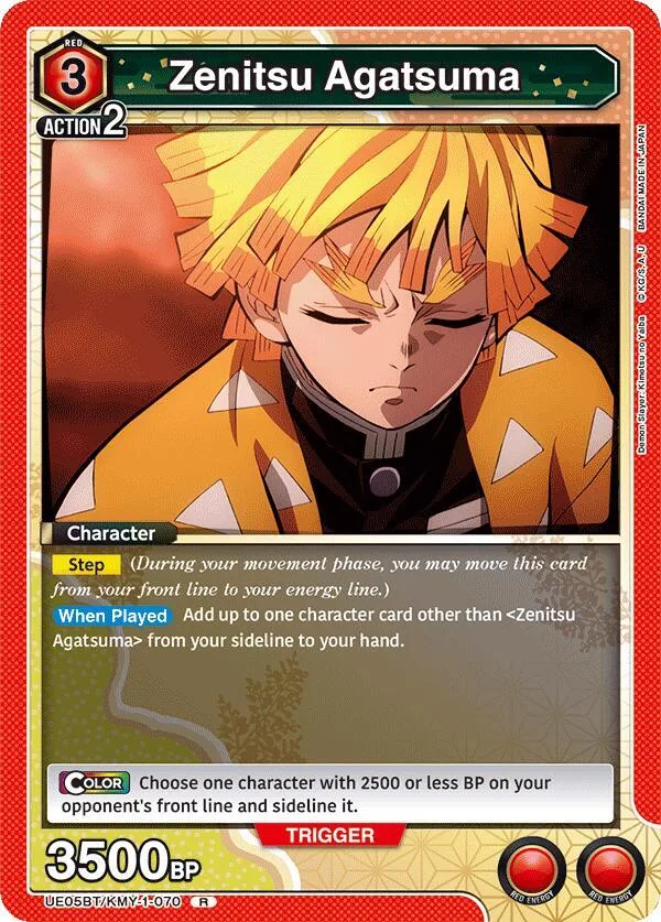 Zenitsu Agatsuma (070) card front
