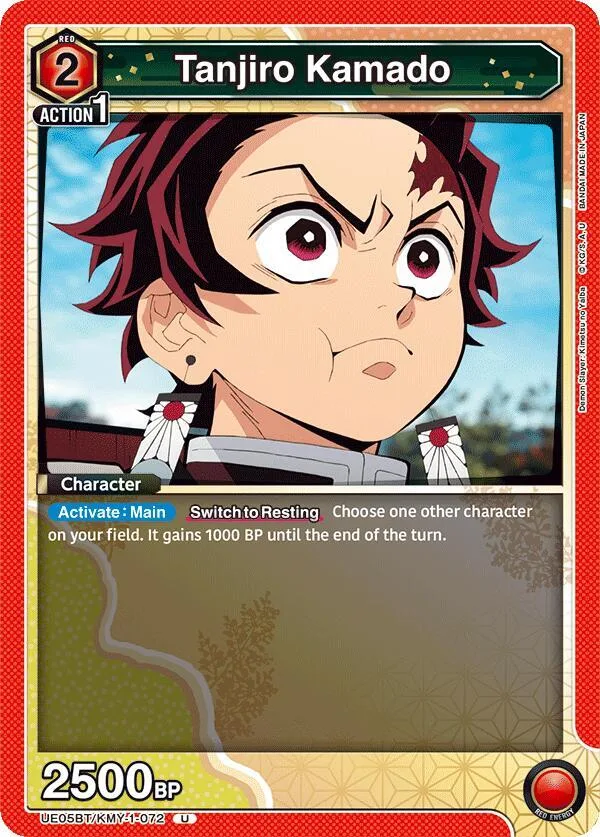 Tanjiro Kamado (072) card front