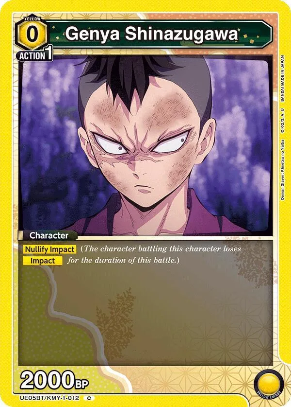 Genya Shinazugawa (012) card front