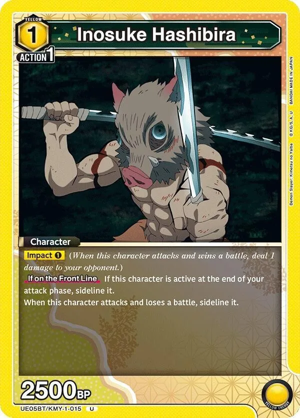 Inosuke Hashibira (015) card front