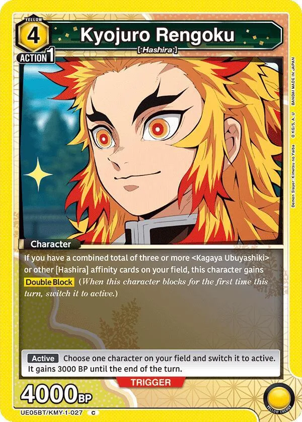 Kyojuro Rengoku (027) card front