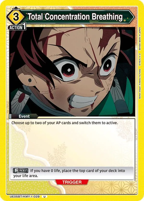 Total Concentration Breathing (029) card front