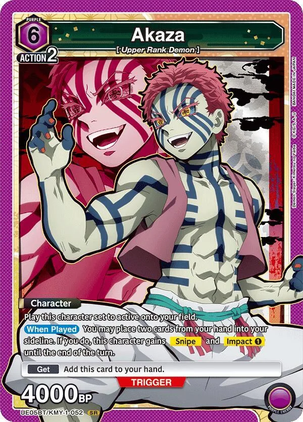 Akaza (052) card front