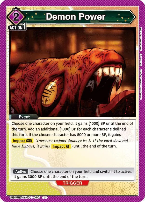 Demon Power card front