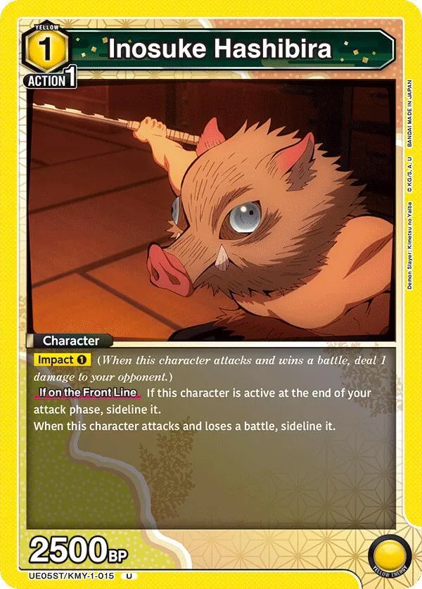 Inosuke Hashibira (015) card front