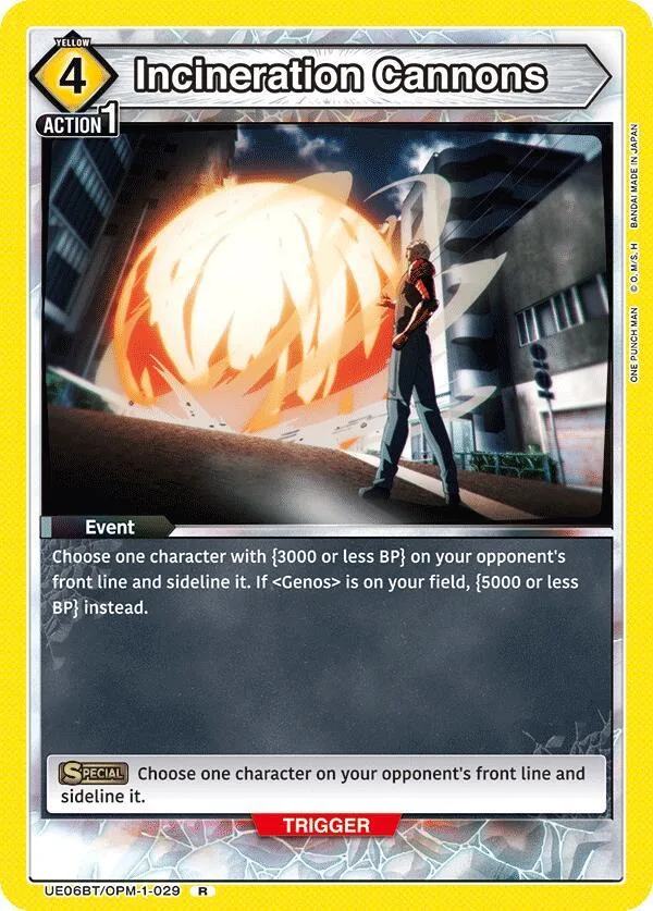 Incineration Cannons card front