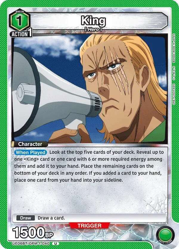 King (040) card front