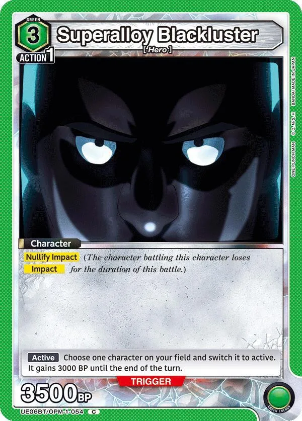 Superalloy Blackluster card front