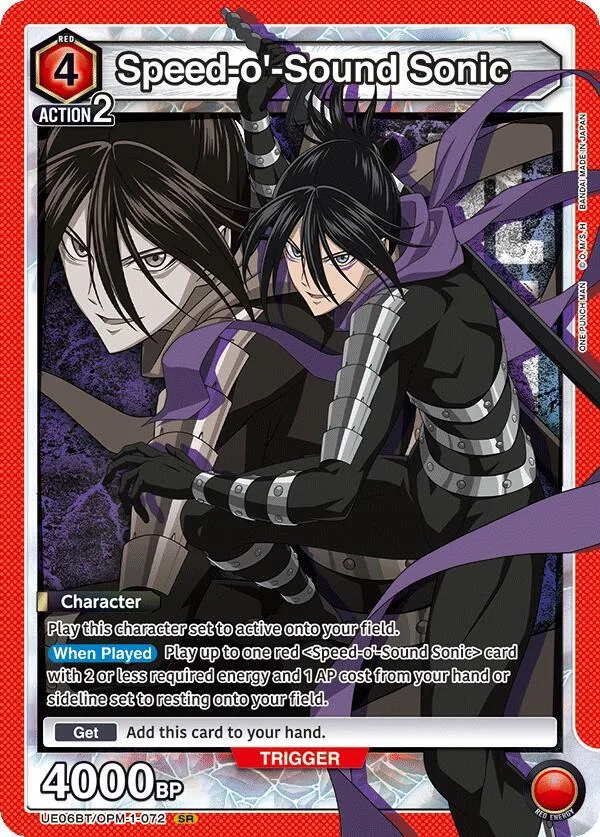 Speed-o'-Sound Sonic (072) card front