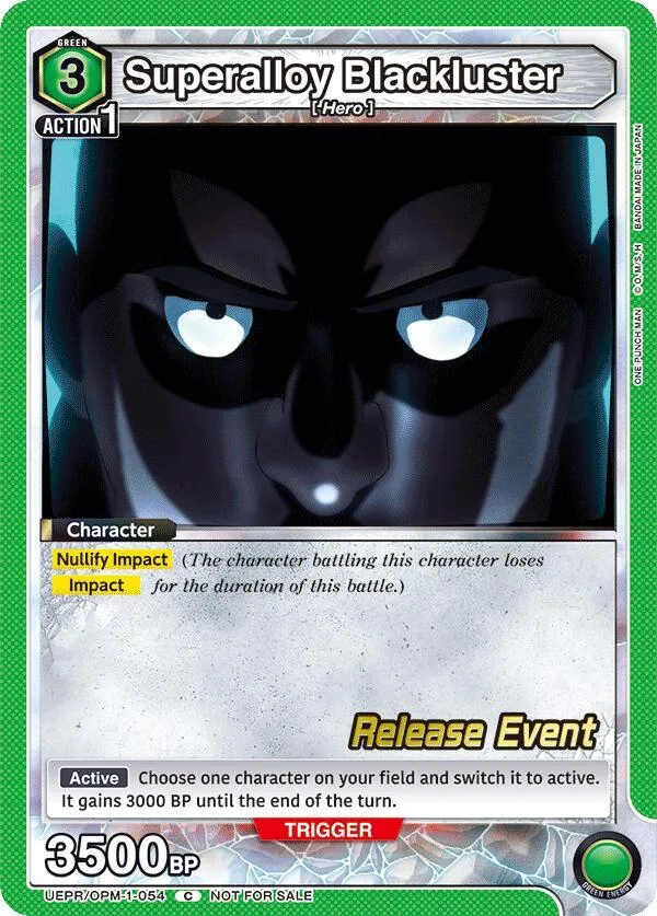 Superalloy Blackluster card front