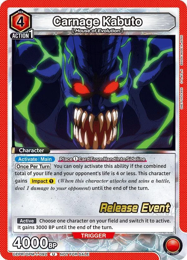Carnage Kabuto card front
