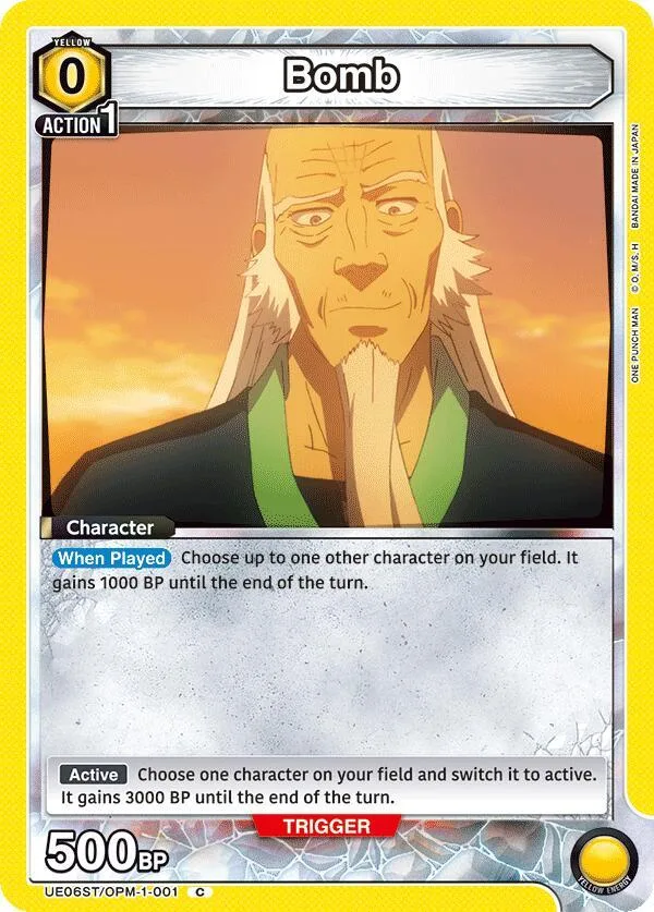 Bomb card front