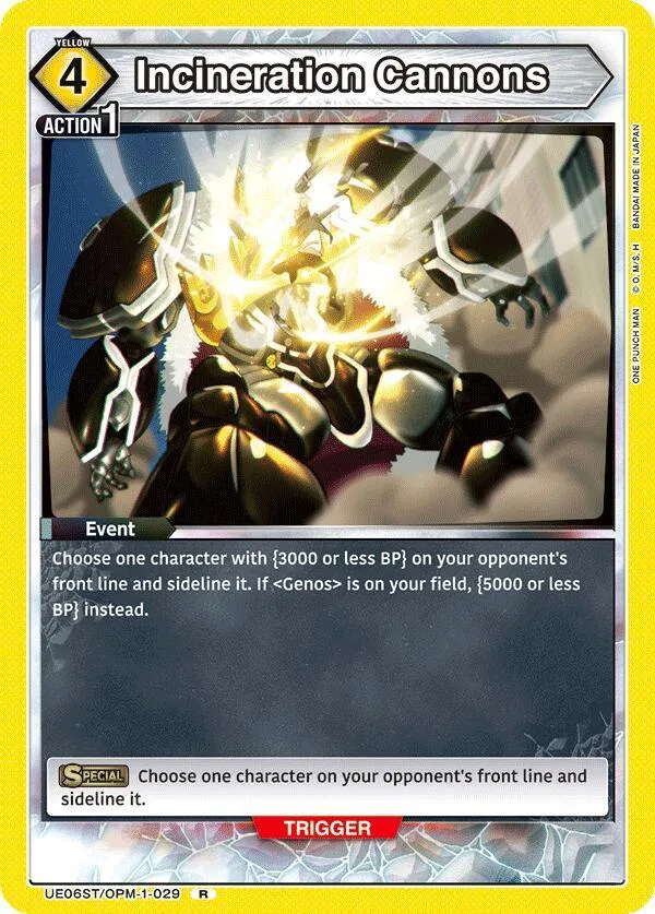 Incineration Cannons card front