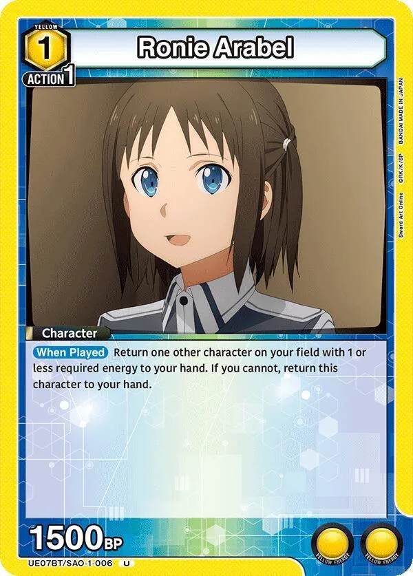 Ronie Arabel card front