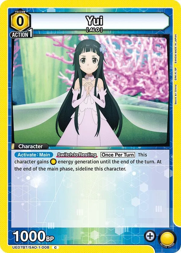 Yui (008) card front