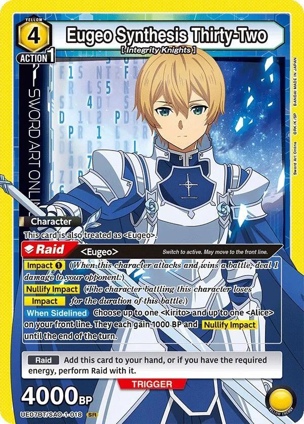 Eugeo Synthesis Thirty-Two card front