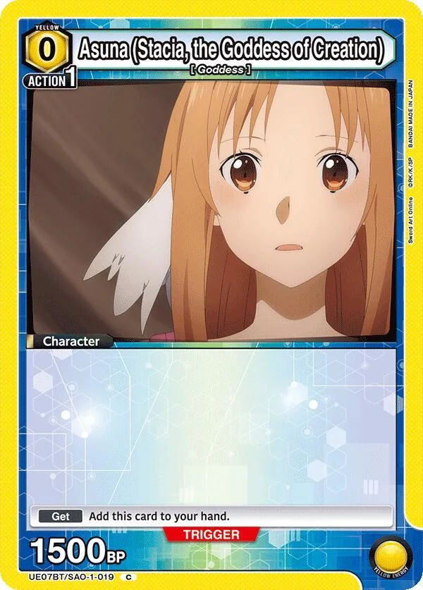 Asuna (Stacia, the Goddess of Creation) (019) card front