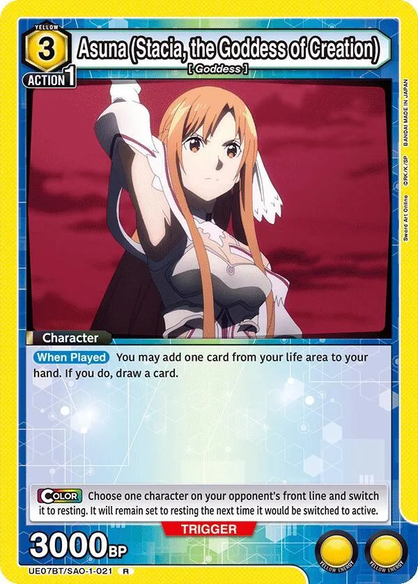 Asuna (Stacia, the Goddess of Creation) (021) card front