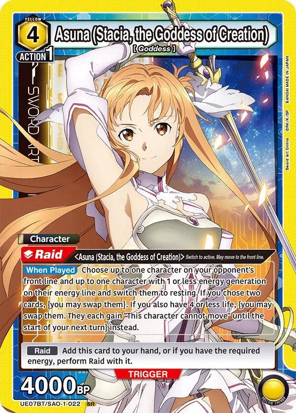 Asuna (Stacia, the Goddess of Creation) (022) card front
