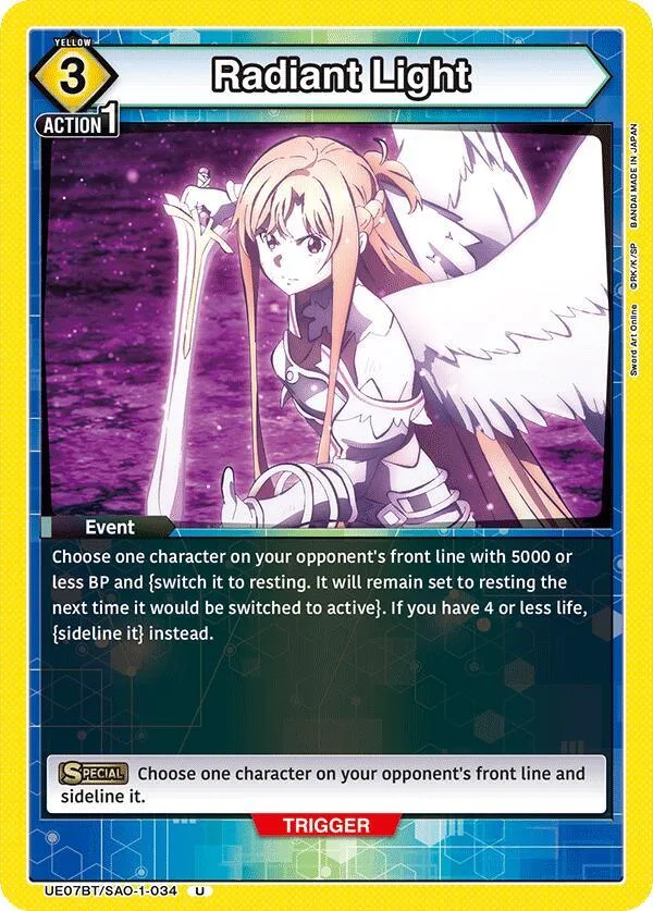 Radiant Light card front